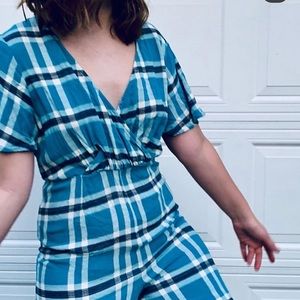 Blue jumpsuit